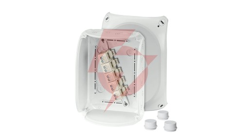 Puszka odgałęźna 210x155x92 5x10mm2 CU IP66 szara DK 1610 GZ 62000158