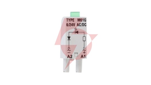 Moduł L dioda LED zielona 6-24V AC/DC M61G szary 854850