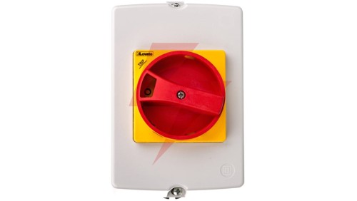 Obudowa do montażu powierzchniowego IP65 do SM1R szerokość 100mm w komplecie żółto/czerwone pokrętło SM1Z1715R