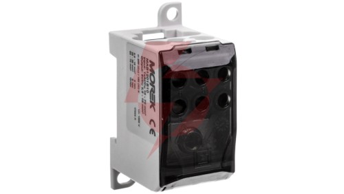 Blok dystrybucyjny - rozdzielczy OJL200A czarny wej: 1xAl/Cu 10-70mm2 wyj: 6xCu 2,5- 16mm2 MAB1201S10