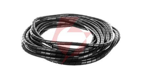 Wąż osłonowy spiralny 12/10mm czarny SP12BK /10m/