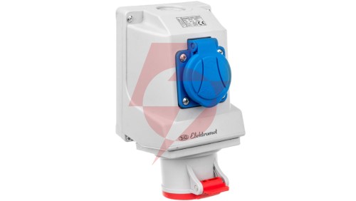 Gniazdo 16A 4P 400V IP44 GSC stałe KOMBI GSC-16A/4 921841