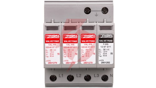 Ogranicznik przepięć Typ T2 4P 20kA 1,6kV 335V VAL-MS 320/40/3+1 GY1 2801321
