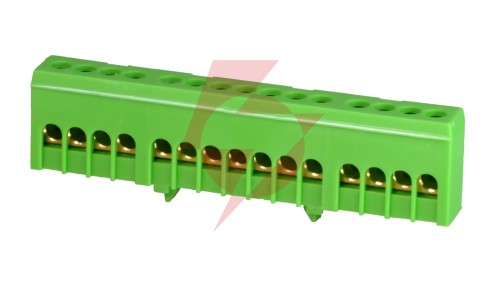PE15H kolor zielony 15x16mm2 Listwa zaciskowa uziemiająca IP20 MAD1015G15