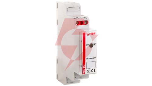 Lampka modułowa 1-fazowa zielona 230V AC LED RLK-1G 863027