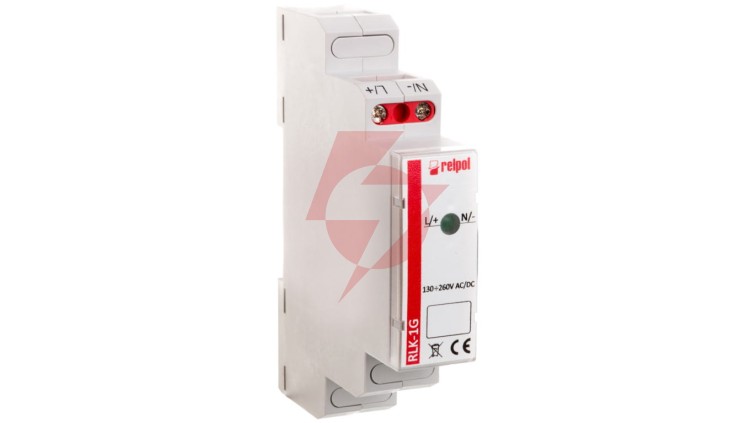 Lampka modułowa 1-fazowa zielona 230V AC LED RLK-1G 863027