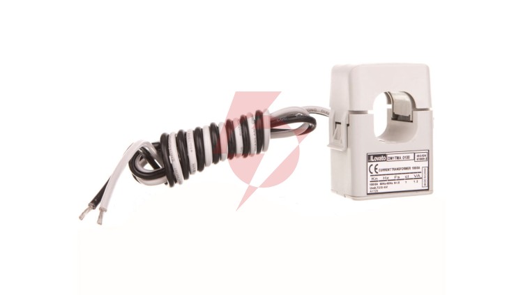 Przekładnik prądowy 100/5A, klasa 1, rdzeń otwierany, otwór 24x24mm, przewody o długości 2m DM1TMA0100