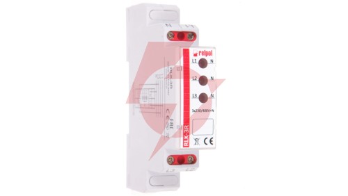 Lampka modułowa 3-fazowa czerwona 400V AC LED RLK-3R 863029