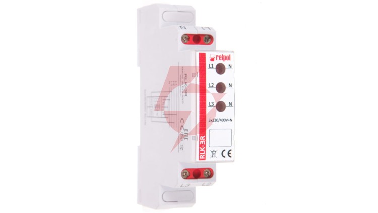 Lampka modułowa 3-fazowa czerwona 400V AC LED RLK-3R 863029