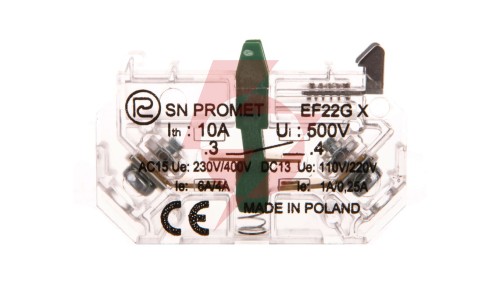 Element łaczeniowy zwierny EF22GX Au złocony do przycisków sterowniczych serii NEF22 i NEK22M W0-Ł EF22GX-AU