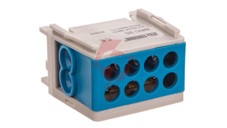 Blok rozdzielczy kompaktowy BRC 25-1/2 niebieski R33RA-02030000501