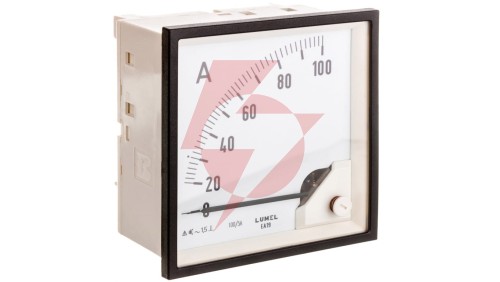 Amperomierz analogowy 96x96 N IP50 E416 100A 100/5 pozycja pracy C3 K=90 st. bez atestu KJ EA19N E41600000000