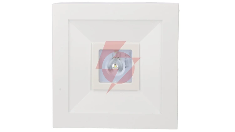 Oprawa awaryjna LOVATO N ECO LED 1W 125lm (opt. otwarta) 3h jednozadaniowa biała LVNO/1W/E/3/SE/AT/WH