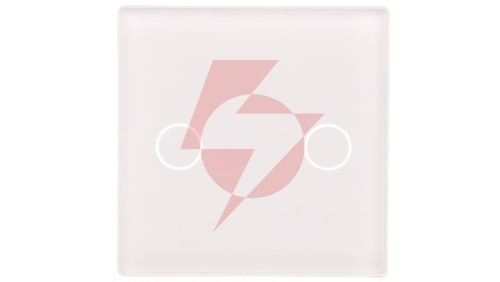 TouchMe Mały panel szklany, łącznik podwójny, biały TM531W