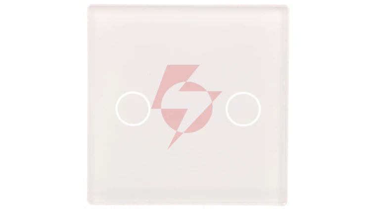 TouchMe Mały panel szklany, łącznik podwójny, biały TM531W