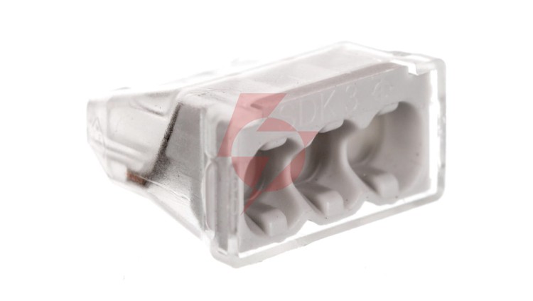 Szybkozłączka 3x 0,5-2,5mm2 450V 24A jasnoszara 61 325 LGR 2054485 /100szt./
