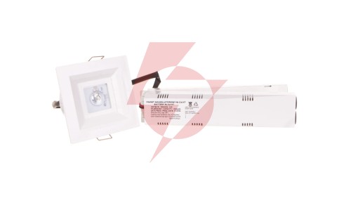Oprawa awaryjna LOVATO P ECO LED 1W 120lm (opt. otwarta) 1h jednozadaniowa biała LVPO/1W/E/1/SE/AT/WH