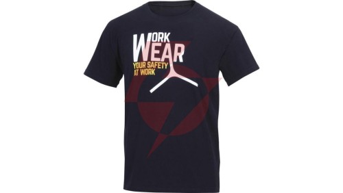 T-shirt z bawełny 100 180 g/m2 zaokrąglony pod szyją kolor czarny rozmiar XXL LAZIONOXX