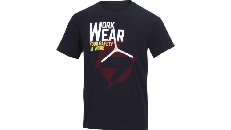 T-shirt z bawełny 100 180 g/m2 zaokrąglony pod szyją kolor czarny rozmiar XXL LAZIONOXX