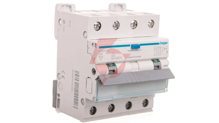 Wyłącznik różnicowo-nadprądowy RCBO 4P B16A 0,03A Typ A 6kA RCBO ADM416C