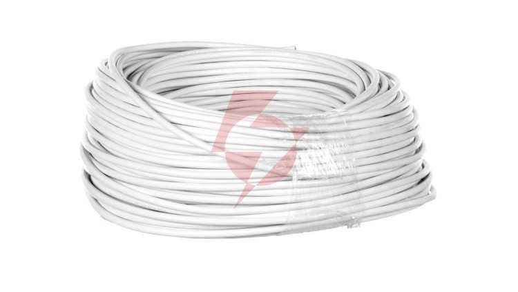 Przewód płaski H03VVH2-F (OMYp) 2x1,5 biały /25m/