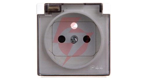 Simon 82 Pokrywa bryzgoszczelna gniazda z/u IP44 z klapką dymną biała 82068KD-30