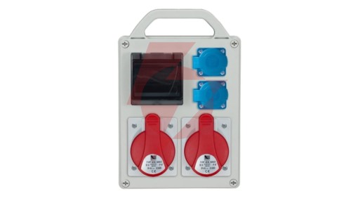 Rozdzielnica przenośna R-BOX 240R 4S 2x32A/5P 2x250V, puste okno IP44 B.1703R