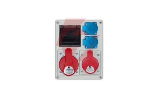 Rozdzielnica R-BOX 240 4S 1x32A/5P 1x16A/5P 2x250V, puste okno, b/R IP44 B.1701