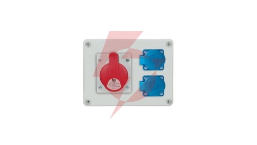 Rozdzielnica stacjonarna R-BOX 190 1x16A/5P 2x250V IP44 B.1602