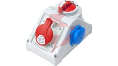 Rozdzielnica stacjonarna R-BOX KOMPAKT 1x16A/5P 1x250V, wył. L/P B.165/1/LP