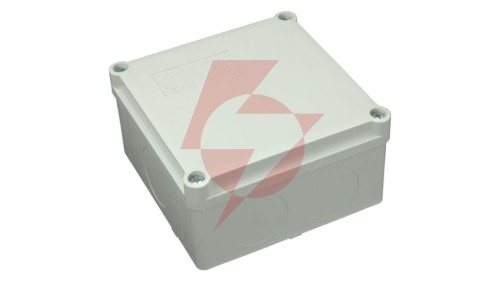 Puszka n/t hermetyczna 100x100x50 bez dławików IP65 szara S-BOX 116