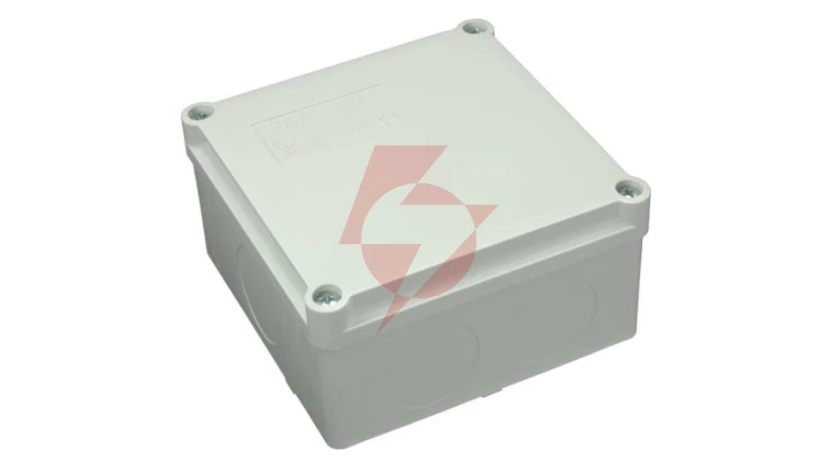 Puszka n/t hermetyczna 100x100x50 bez dławików IP65 szara S-BOX 116