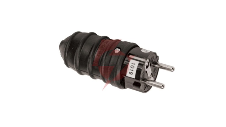 Wtyczka gumowa z/u 16A 250V IP44 D.3158