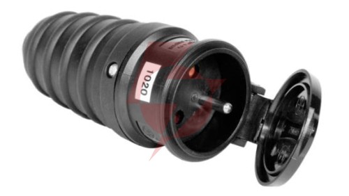 Gniazdo przenośne gumowe z/u 16A 250V IP44 D.3157