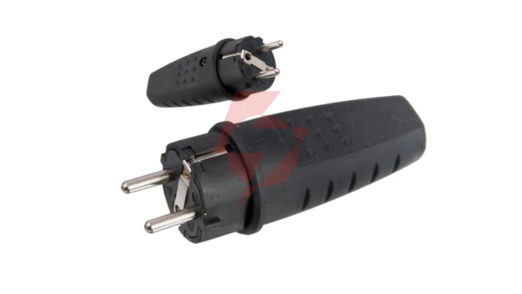 Wtyczka gumowa z/u 16A 250V IP44 LUX D.3158L