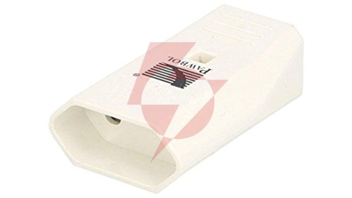 Gniazdo płaskie b/u Euro 10A/250V białe D.3109
