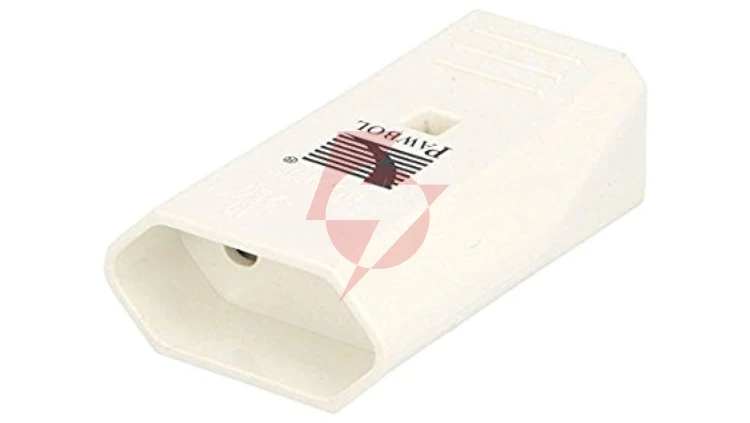 Gniazdo płaskie b/u Euro 10A/250V białe D.3109