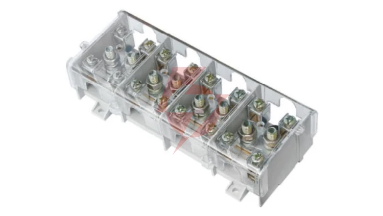 Listwa zaciskowa LG 4x95/35 termoplastyczna z osłoną TH35 E.4026