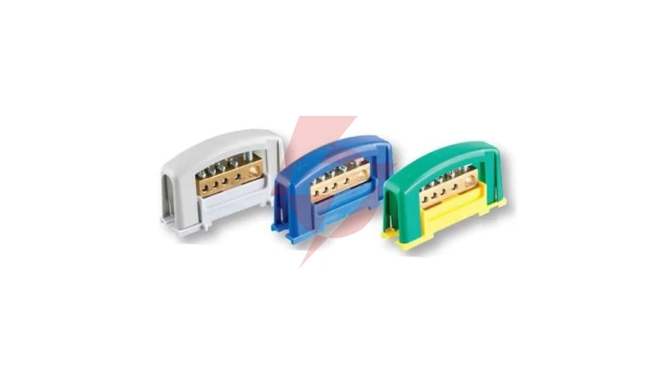 Zacisk prądowy 1x25, 4x10 szary z pokrywą na szynę TH35 E.4124SP