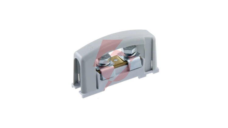 Zacisk prądowy 2x35mm2 szary z pokrywą na szynę TH35 E.4120SP