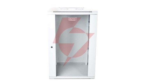 Szafa krosowa wisząca niedzielona 19 cali 21U 600x600x997 szara DN-W19 21U/600
