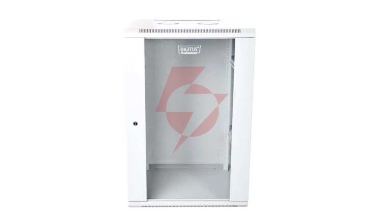Szafa krosowa wisząca niedzielona 19 cali 21U 600x600x997 szara DN-W19 21U/600