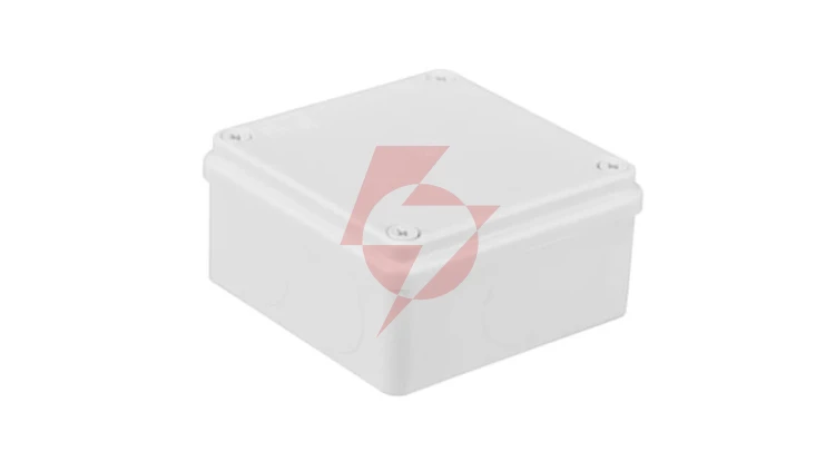 Puszka n/t hermetyczna 100x100x50 bez dławików IP65 biała S-BOX 116B
