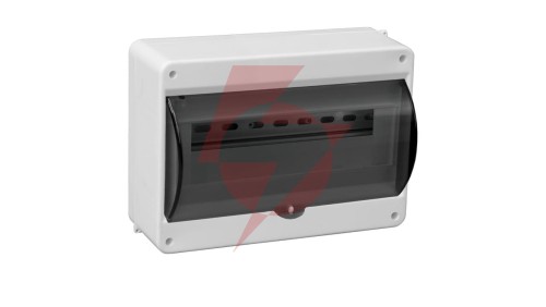 Rozdzielnica modułowa 1x12 natynkowa S-12 z szybką dymna IP30 (z N+PE) C.2073