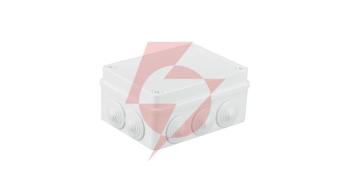 Puszka n/t hermetyczna 150x110x70 10 dławików IP65 biała S-BOX 306B