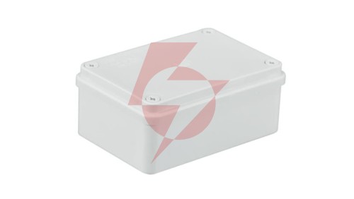 Puszka n/t hermetyczna 120x80x50 bez dławików IP65 biała S-BOX 216B
