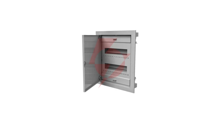 Rozdzielnica modułowa 2x12 podtynkowa RO-2 z metalowymi drzwiami IP40 (z N+PE) C.1524