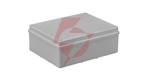 Puszka n/t hermetyczna 240x190x90 bez dławików IP65 szara S-BOX 516