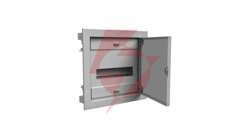 Rozdzielnica modułowa 1x12 podtynkowa RO-1 z metalowymi drzwiami IP40 (z N+PE) C.1512