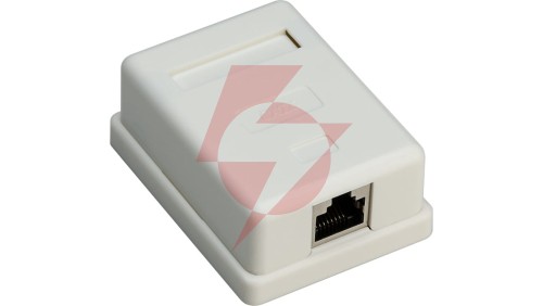 Gniazdo teleinformatyczne natynkowe 1xRJ45 STP kat.6 77634